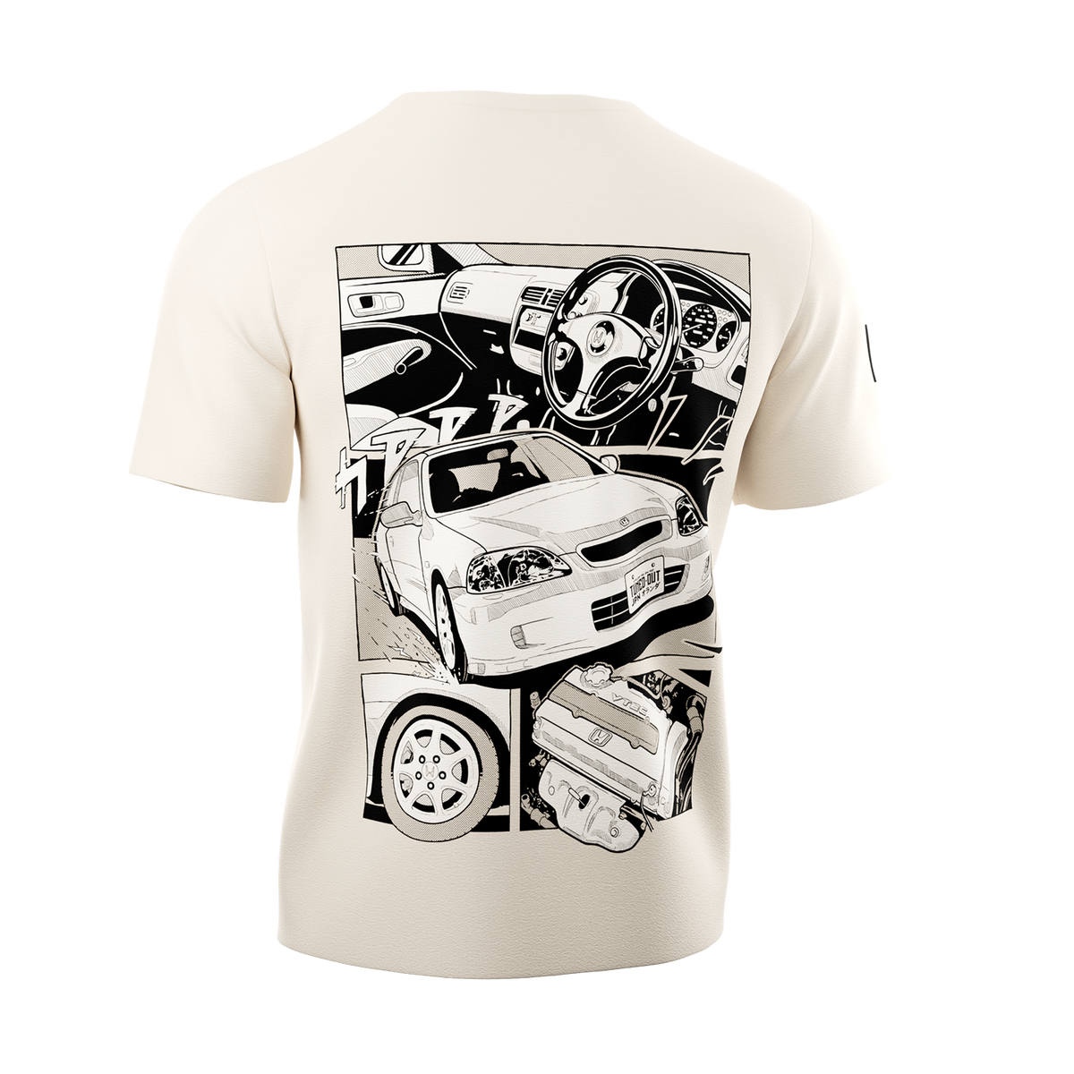 Honda Civic EK9 T-Shirt Sand